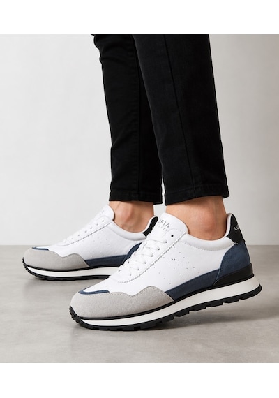 Lufian 111230302 Leo Sneaker Erkek Deri Ayakkabı Gri