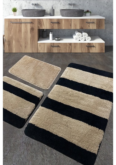 Ontale 3 Lü Set Yıkanabilir , Kaymaz Taban Banyo