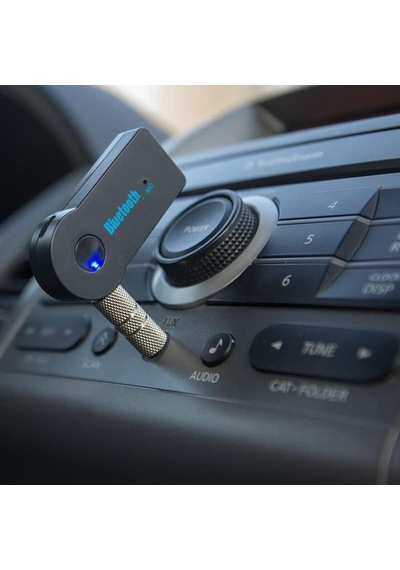 Senkiila Araba İçin Bluetooth Aux Adaptörü, Aux 3.5mm İle Kablosuz Ses Alıcısı Taşınabilir Eller Serbest Araç K 10"