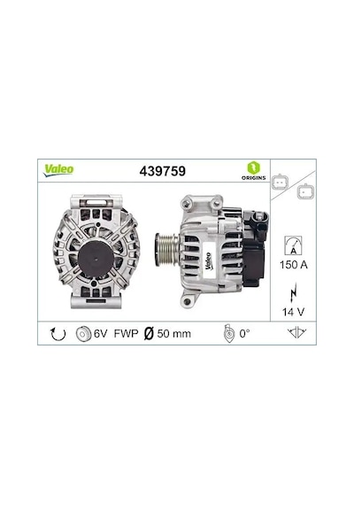 Valeo 439759 Sarj Dinamosu 12317553009 12317562388 12317574365