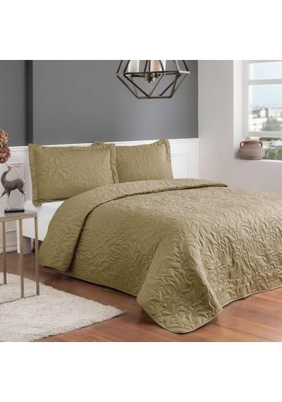 3 Parça Büyük Boy Yatak Örtüsü Örtüsü Örtüsü Seti Cam Göbeği Mikrofiber Çok Renkli