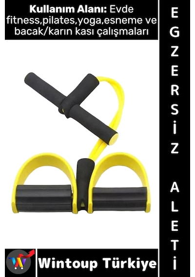 Egzersizaleti Fitness Aerobik Yoga Esneme Evde Spor Egzersiz Alt Vücut Karın Bacak Egzersiz Lastiği Çok Renkli