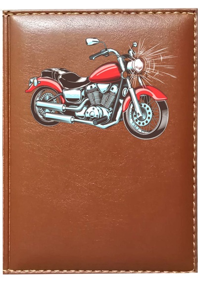 Promosyon Denizi Motorsiklet 3 Görselli Taba Ruhsat Kabı