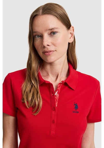 U.s. Polo Assn. Kadın Kırmızı Tişört Basic 50321798-vr030 Kirmizi