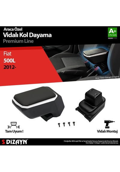 Fiat 500l Kol Dayama Kolçak Abs Vidalı Gri 2012 Üzeri A+kalite
