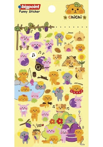 Bigpoint Sticker Chichi X 15 Adet