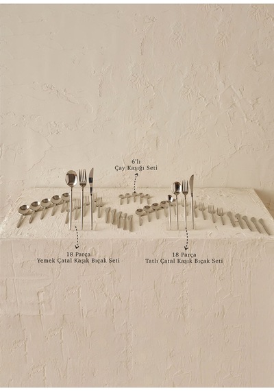 Bella Maison Siena 42 Parça Çatal Kaşık Bıçak Seti Silver Silver
