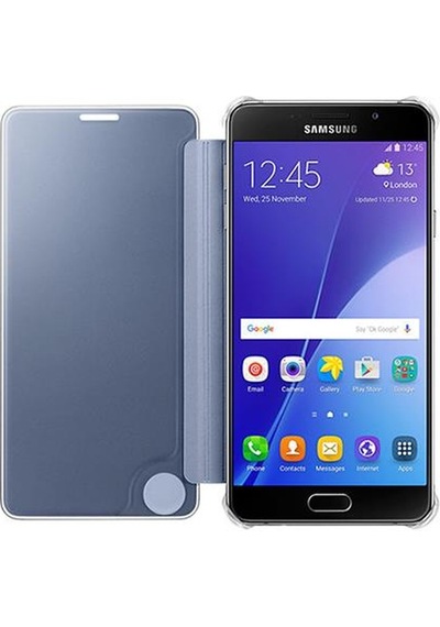 Galaxy A7 2016 A710f İle Uyumlu Clear View Cover Siyah Ef-za710cbegww Siyah