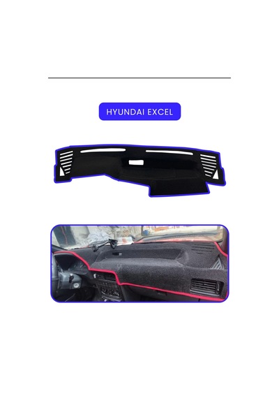 Hyundai Exceltorpido Koruma Halısı Mavi Kenar