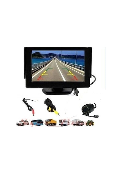 Audiomax 5 İnç Araç Monitör Araç Geri Görüş Park Kamerası Md6 Audiomax 5 İnç Araç Monitör Araç Geri Görüş Park Kamerası Md6