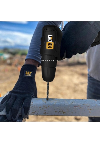 Cat DX1160 12V 2.0AH Li-ion Çift Akülü Darbeli Matkap + DA01901 32 Parça Aksesuar Seti