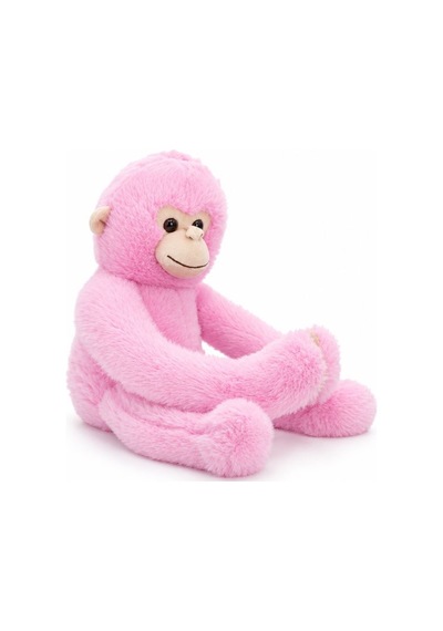 Pembe Peluş Maymun 50 Cm Çok Renkli