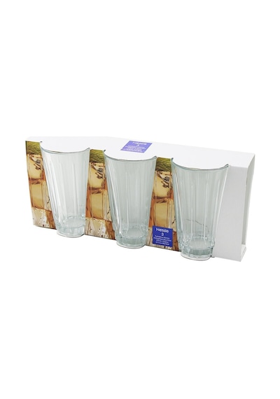 Paşabahçe Nessie 520025 Üçlü Cam Meşrubat Bardağı - 3 Adet- 6'li Paket
