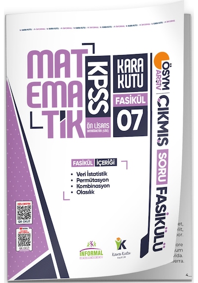 2026 Kpss Ön Lisans Matematik Kara Kutu 7.fasikül ÖSYM Çıkmış Soru Bankası Permutasyon-olasılık