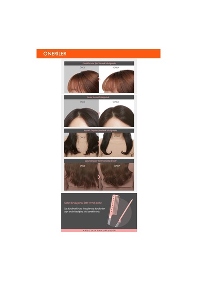 Saçlara Kolay Şekil Veren Saç Kurutma Fırçası Apıeu Easy Hair Dry Brush Crchmgo