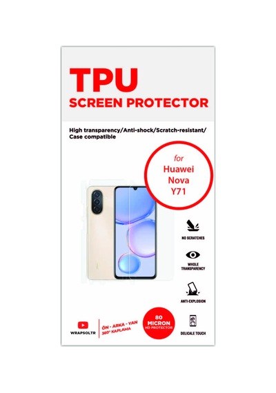 Huawei Nova Y71 Full Kaplama Ön Arka Ve Yanlar 360 Derece Hd Film