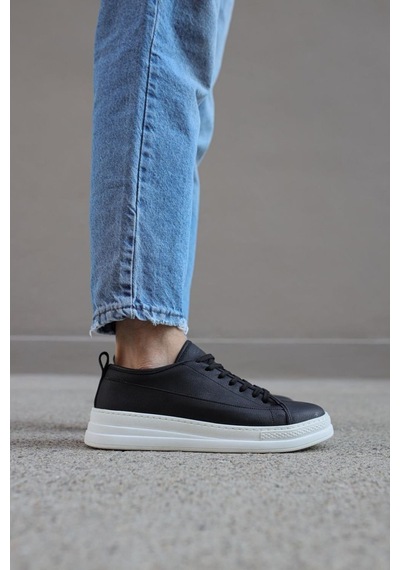 Knack Sneakers Ayakkabı 010 Siyah (Beyaz Taban) (532683528) Siyah - Beyaz