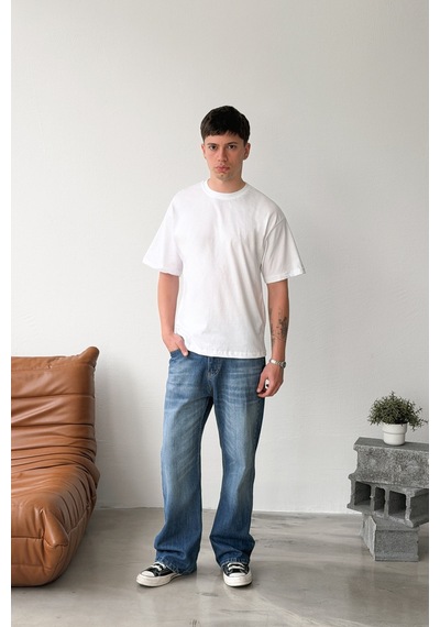 Flaw Oversize 3'lü Basic Tişört-29980 Siyah