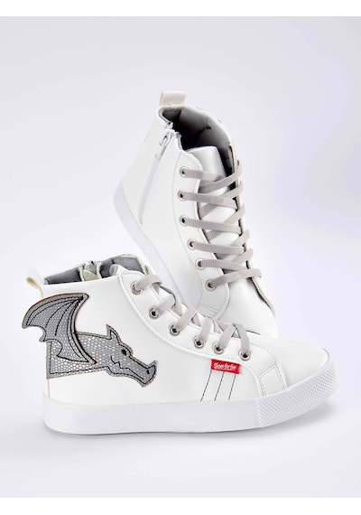 Denokids Ejderha Erkek Çocuk Beyaz Sneakers