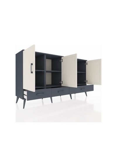 Hyperion Konsol 6 Raflı 3 Çekmeceli 4 Kapaklı 176x44x99 Antrasit- Antrasit-aytaşı/antrasit Hyperion Konsol 6 Raflı 3 Çekmeceli 4 Kapaklı 176x44x99 Antrasit- Antrasit-aytaşı/antrasit