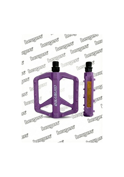 Gineyea Pedal M908 Plastik Reflektörlü Trial Bmx Geniş Mor Pedal
