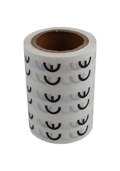 Şeffaf Ce Etiketi - 25mm Çapında, 1000 Adet 124-Pembe