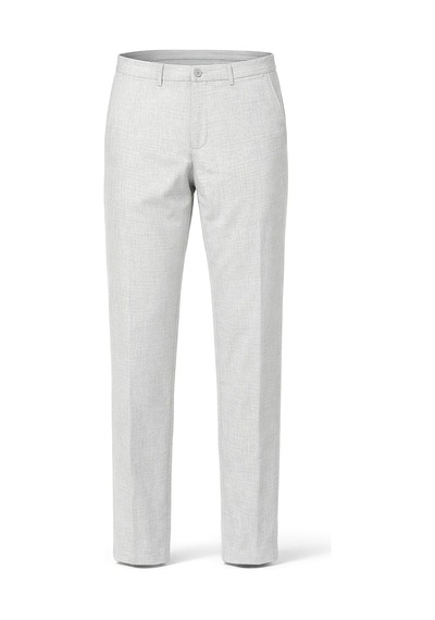 Düz Kumaş Slim Fit Klasik Erkek Pantolon Rafael Açık Gri