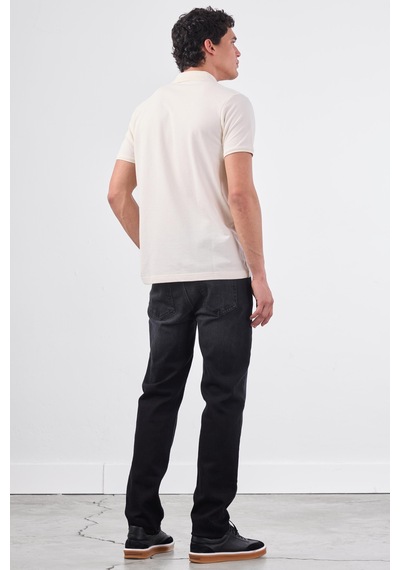 Dufy Beyaz Düz Erkek T-shirt - Slim Fit Beyaz