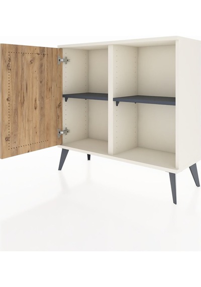 Arges Şifonyer 2 Raflı Tek Kapaklı 88x30x80 Aytaşı-çam/antrasit Çam/antrasit Arges Şifonyer 2 Raflı Tek Kapaklı 88x30x80 Aytaşı-çam/antrasit Çam/antrasit