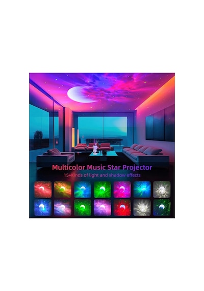 Astronot Starry Projector Galaksi Gece Lambası Yıldız Samanyolu Işıklandırma Bluetooth Hoparlör