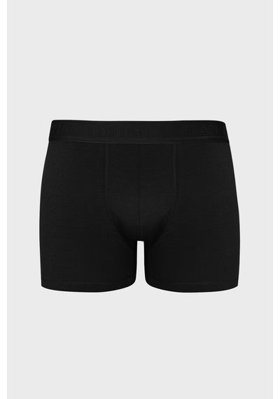 Lufian Solıd Erkek Pamuklu Boxer Siyah Siyah 111080036100100