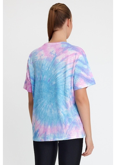 Kadın Batik Yıkamalı Oversize Mavi