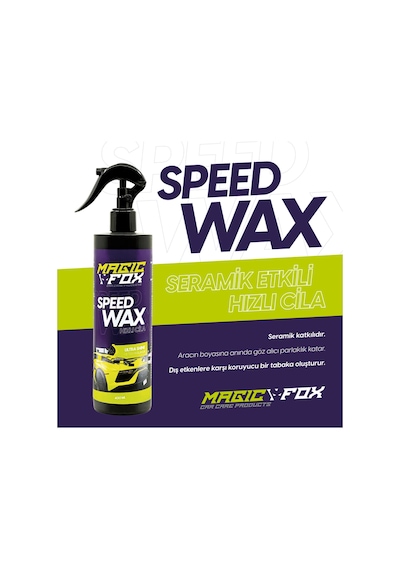 Magicfox Seramik Katkılı Hızlı Cila Ve Lastik Parlatıcı Seti 2 X 400 Ml