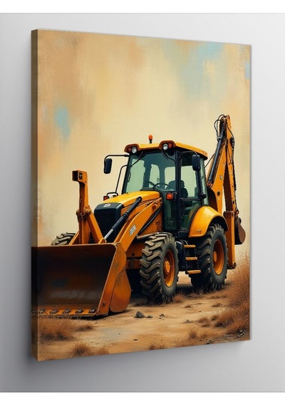 Kanvas Tablo İş Makinesinin Gücü 50cmx70cm