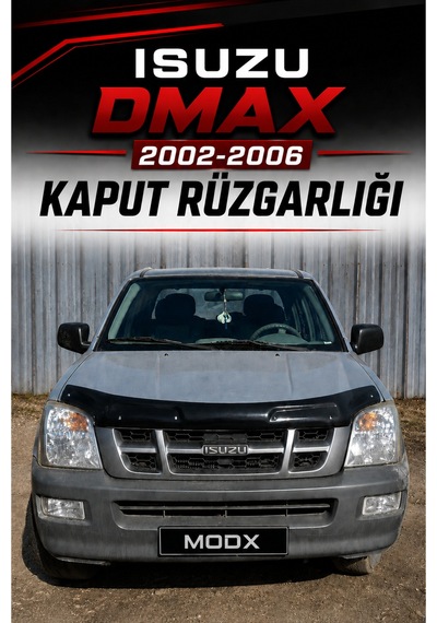 İsuzu D-max 2002-2006 Araca Özel Kaput Rüzgarlığı 4mm