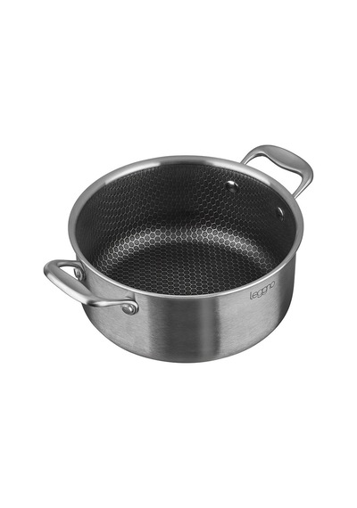 Leggno Elite Pro 3ply Petek Tabanlı Derin Tencere 24 Cm Le-eltpr3161dt24 Leggno Çok Renkli