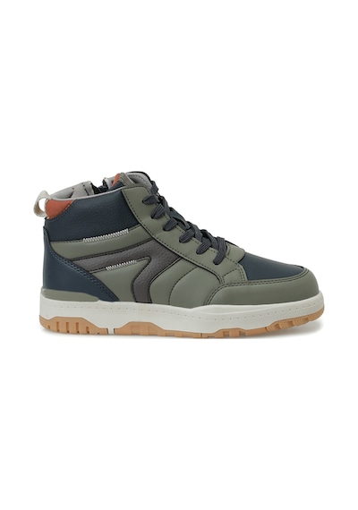Kinetix Arlod Hı F Haki Erkek Çocuk High Sneaker Haki-lacı-turuncu