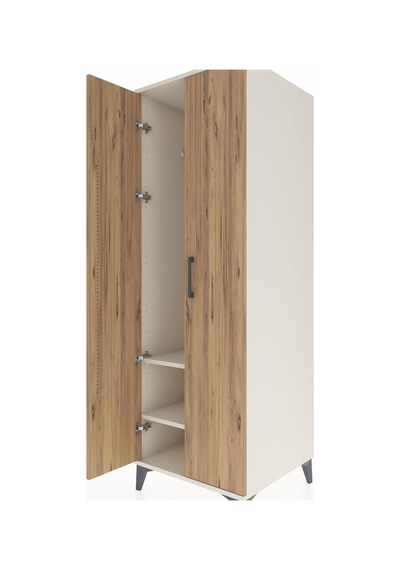 Kronos Dolap 2 Raflı 2 Kapaklı Tek Askılı 60x59x182 Aytaşı-çam Aytaşı