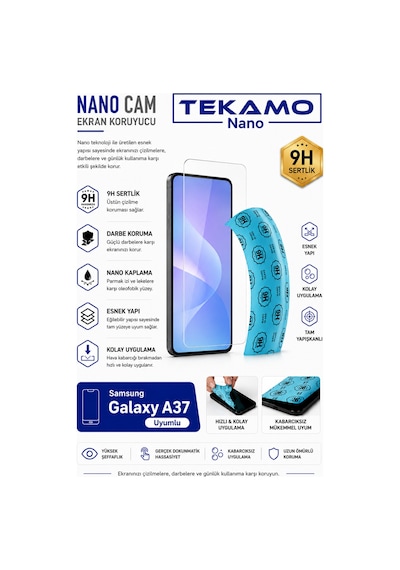Samsung Galaxy A37 Uyumlu Nano Cam Ekran Koruyucu