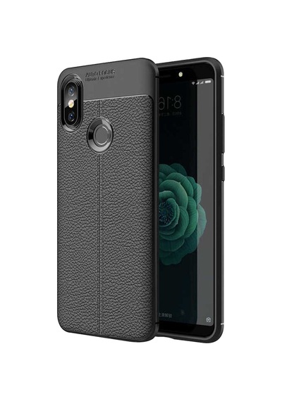 Xiaomi Redmi S2 Kilif Deri Görünümlü Korumali Niss Silikon 409444618