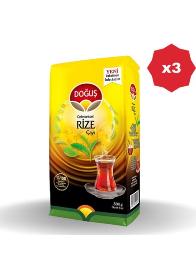 Doğuş Geleneksel Rize Çay 500 Gr - 3 Adet