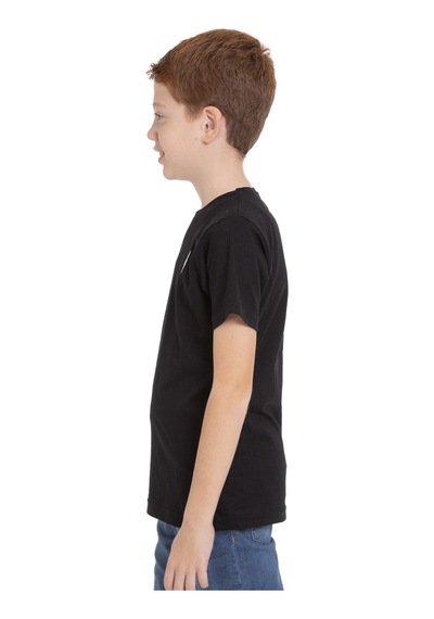 Zaytoon Unisex Çocuk Kısa Kollu Yan Dolu Filistin Haritası Nakışlı Tişört T600001 Siyah