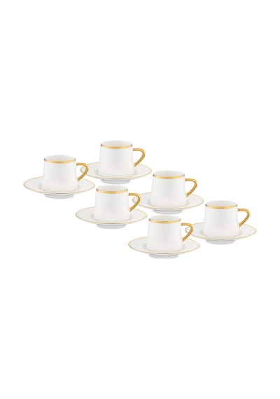 Jumbo Valetta Gold 12 Parça 6 Kişilik Fincan Takımı Gold