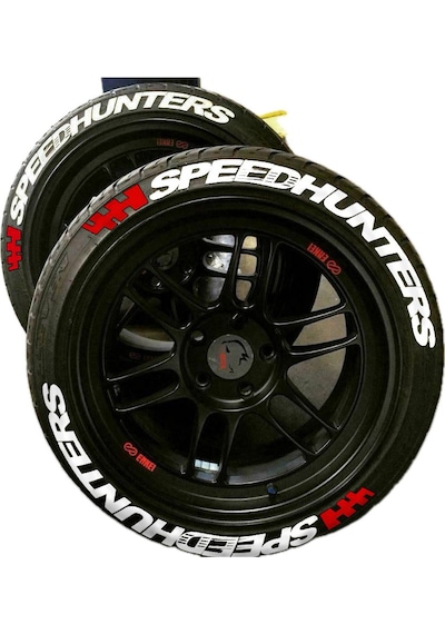 Lastik Yazısı Speedhunters Araç Lastik Stikeri 8adet 31mm Büyük