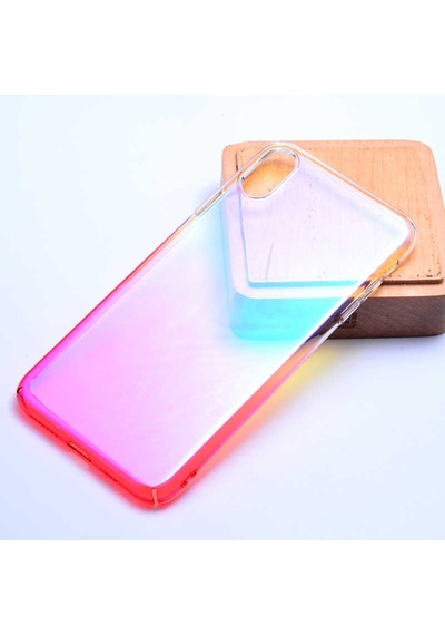 Apple Uyumlu iPhone XS Max 6.5 Kilif Renkli Gökkusagi Transparan Kapak 486423657