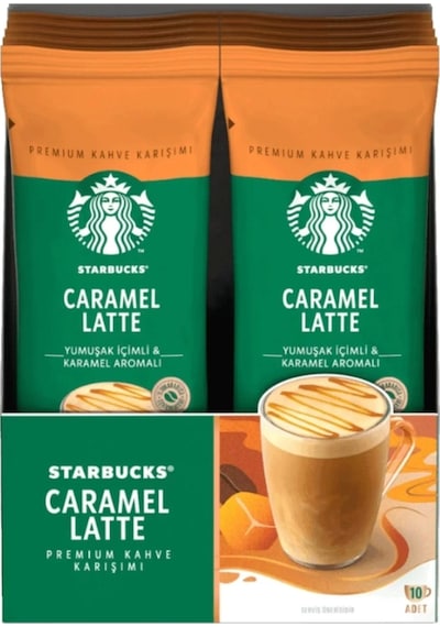 Starbucks Caramel Latte Hazır Kahve 10 x 23 G