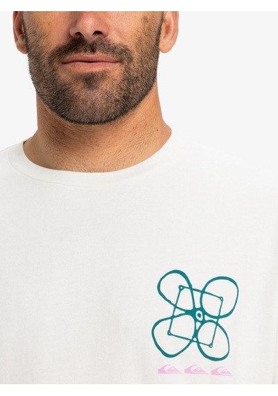 Quiksilver Hw Ouitside Inside Ss Erkek Kısa Kollu Tişört Eqyzt08032 Beyaz Beyaz