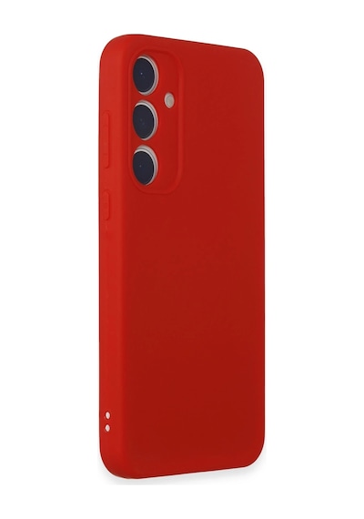 Newface - 486 - Samsung Uyumlu Galaxy A35 5g Kılıf First Silikon - Edntrend - - Kırmızı