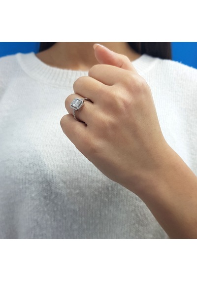 Lova 0,55 Karat Baget Pırlanta Yüzük - 1020381