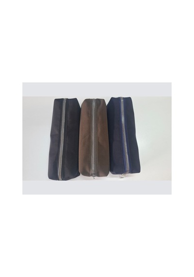 Kalemlik 3lü Set/paket Organizer Makyaj Çok Amaçlı Pinterest Okula Dönüş Çantası Tek Bölmeli Siyah+haki+lacivert